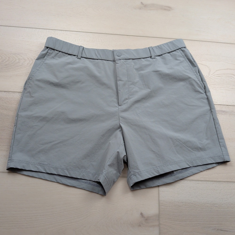 Bearbottom Mens XL 5.5 Inch Inseam Stretch Shorts Gray Performance Nylon Spandex